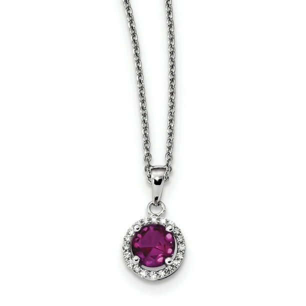 Beautiful Sterling silver 925 sterling Sterling Silver & CZ Brilliant Embers Red Corundum Necklace Beautiful Sterling silver 925 sterling Sterling Silver & CZ Brilliant Embers Red Corundum Necklace